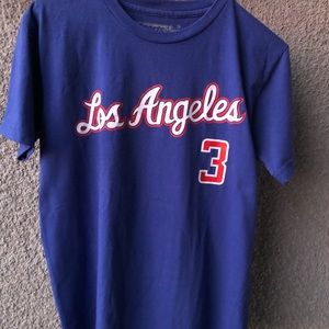 Los Angeles Sports Unlimited number 3 Paul size S blue tee